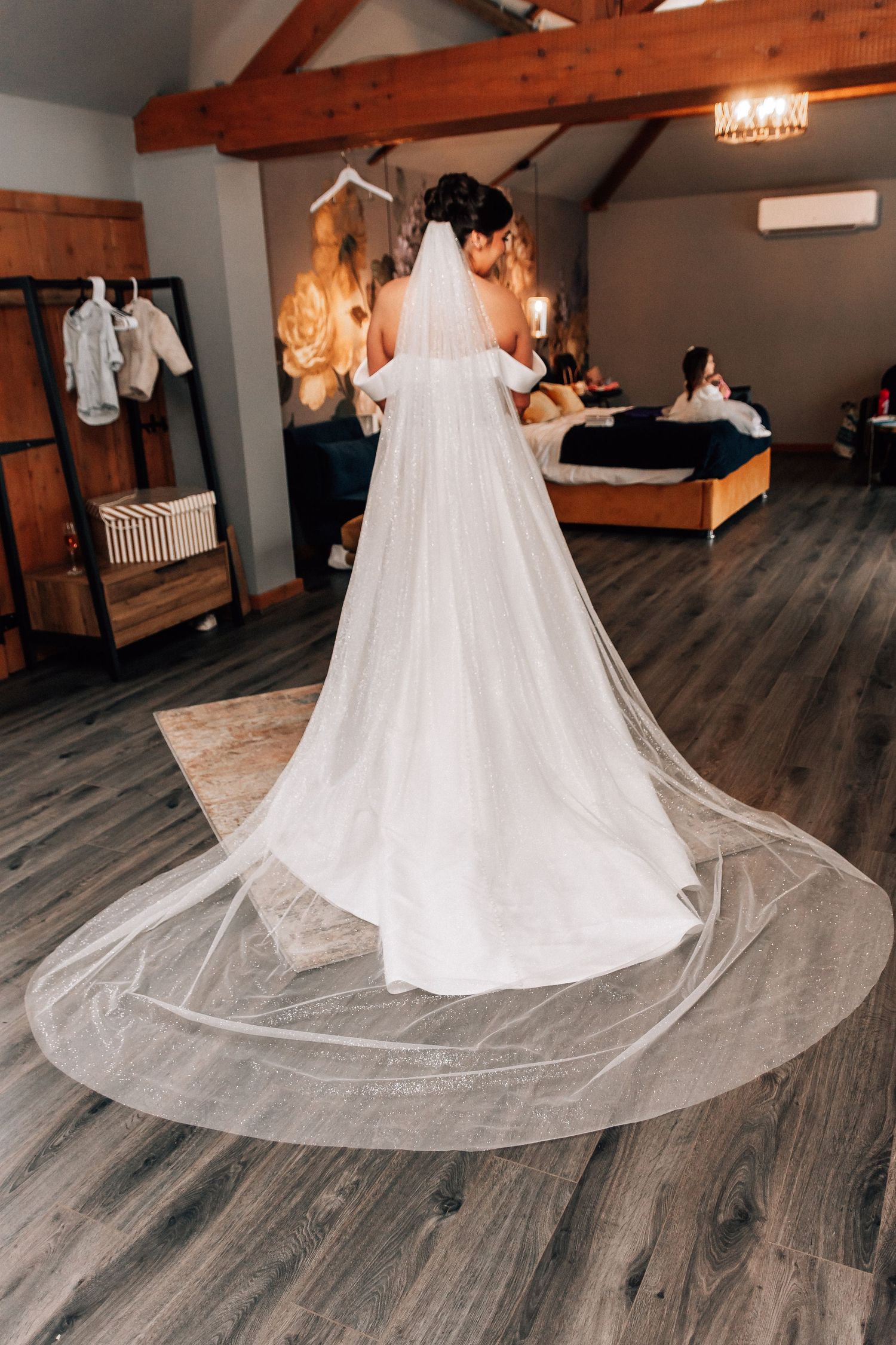 Bride dress photograph at The Barn at Willerby Hill