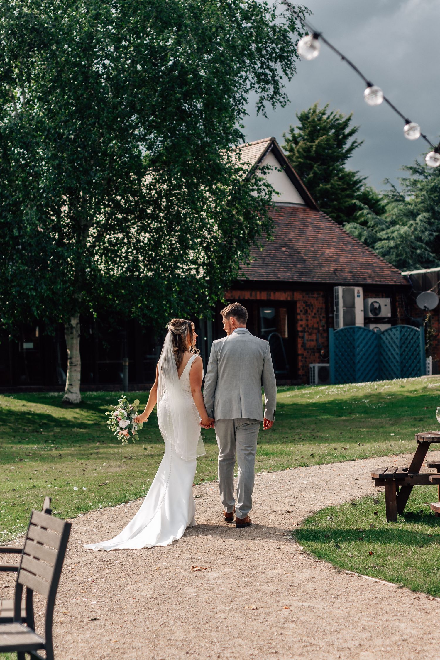 Bride and groom at Mercure Grange Hotel