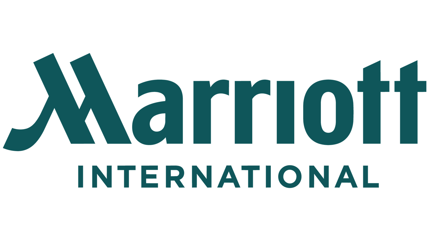 Marriott International corporate logo in teal color scheme.