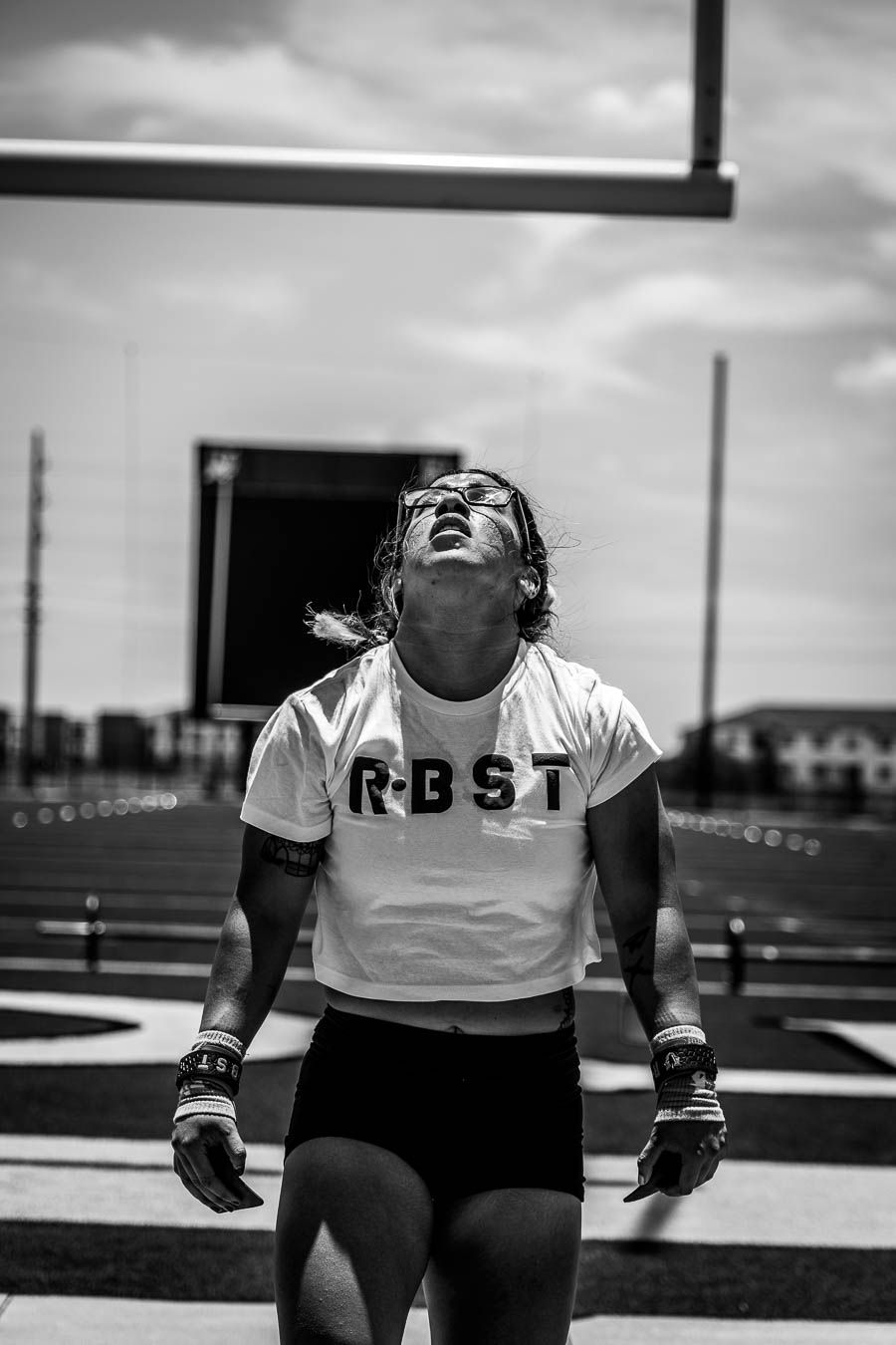 CrossFit athlete competing at Texas Heat competition in Denton Texas