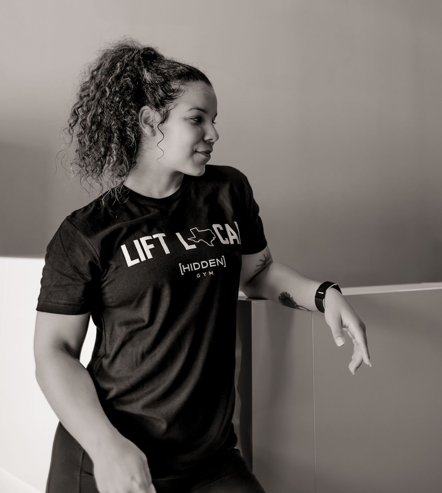 Athlete wearing Hidden Gym apparel