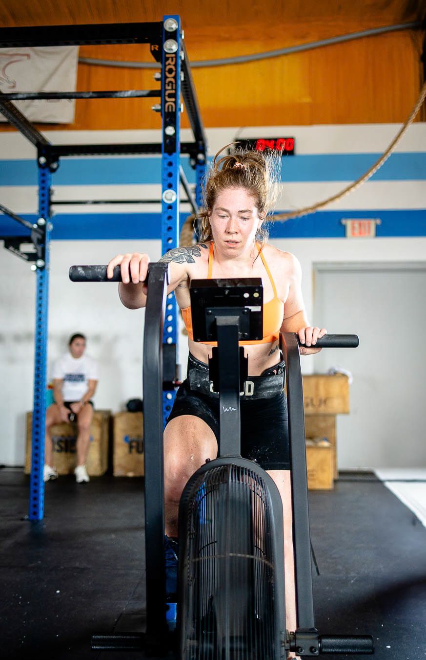 Athlete competing during Fusion Frenzy CrossFit competition in Waxahachie Texas