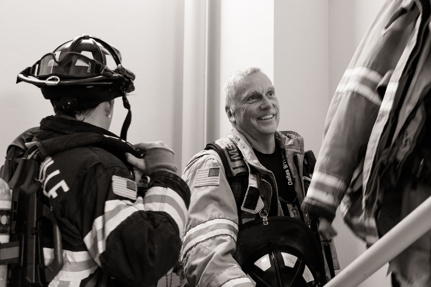 Firefighter smiling in DFW