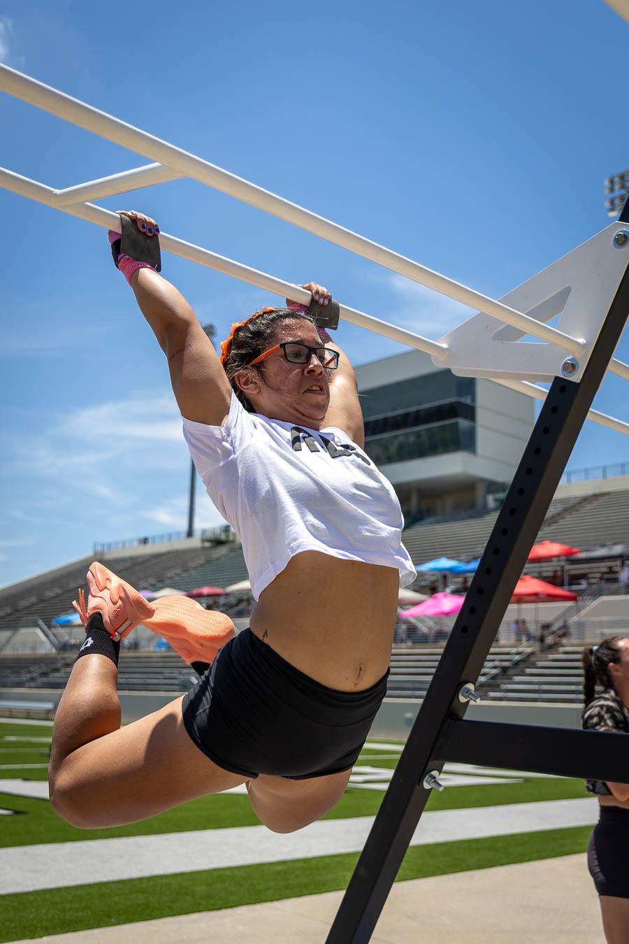 CrossFit athlete competing at Texas Heat competition in Denton Texas