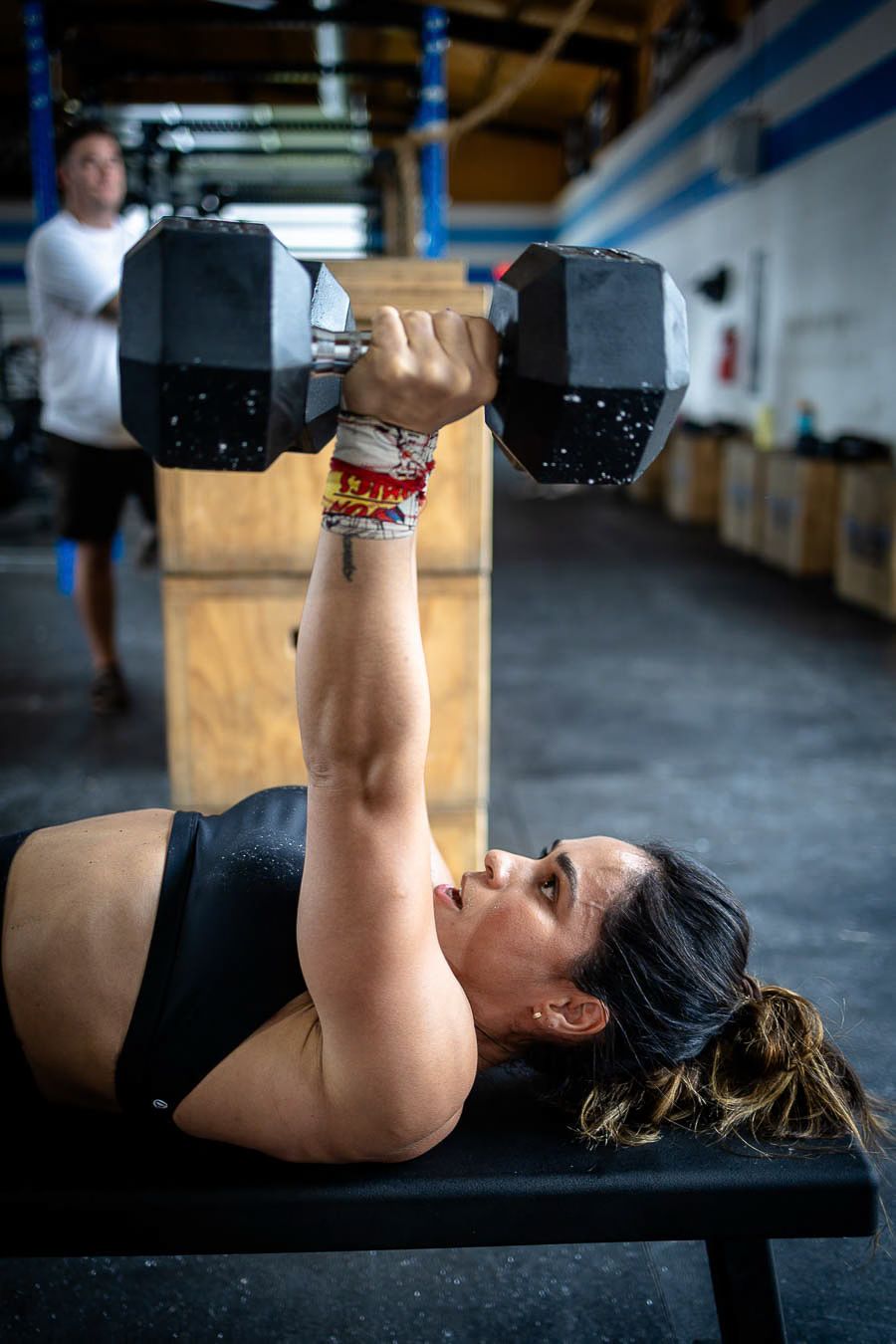 Athletes competing during Fusion Frenzy fitness competition in Waxahachie Texas