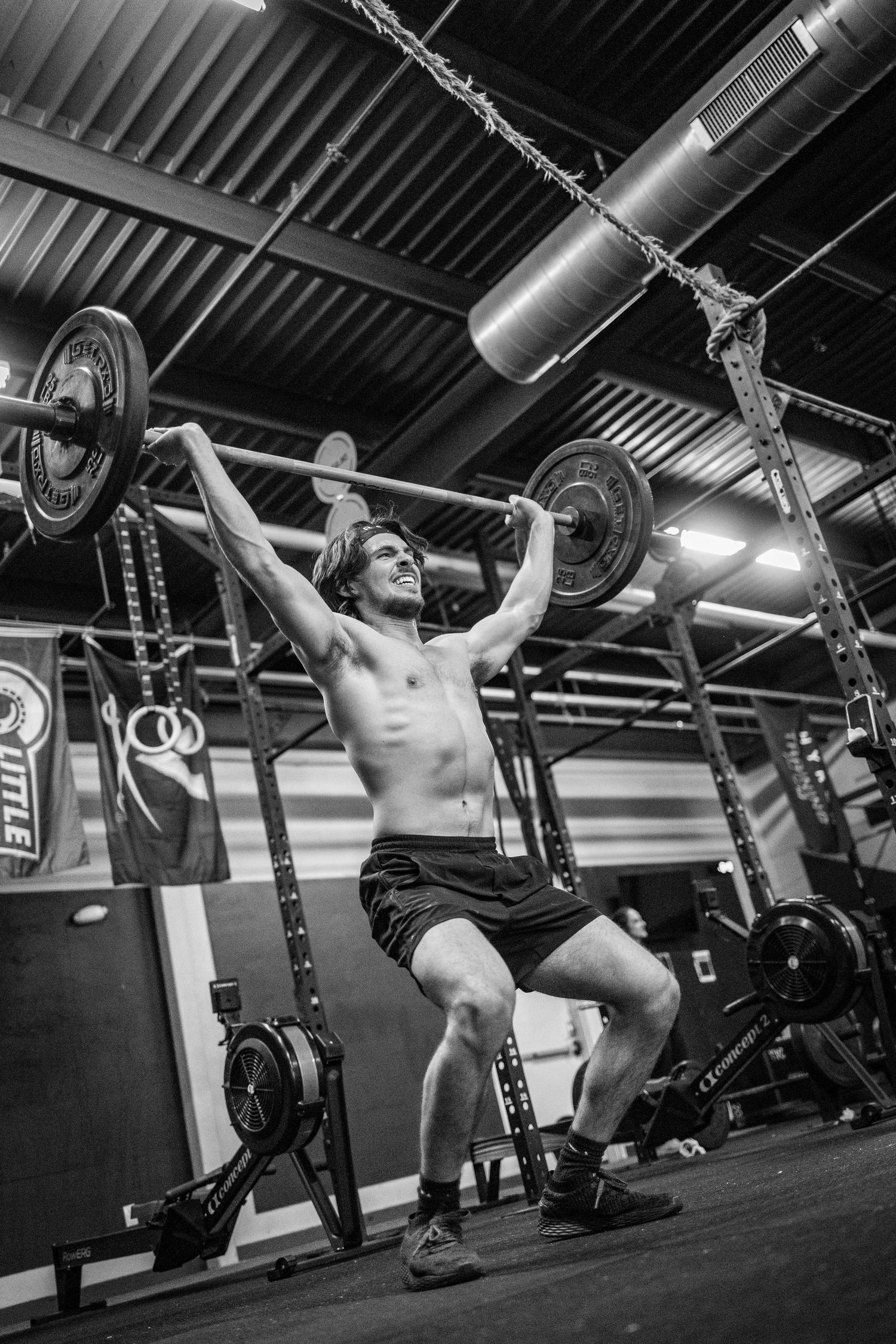 Athlete lifting barbell in allen texas