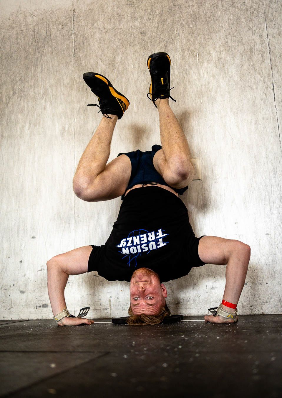 Athlete competing during Fusion Frenzy CrossFit competition in Waxahachie Texas