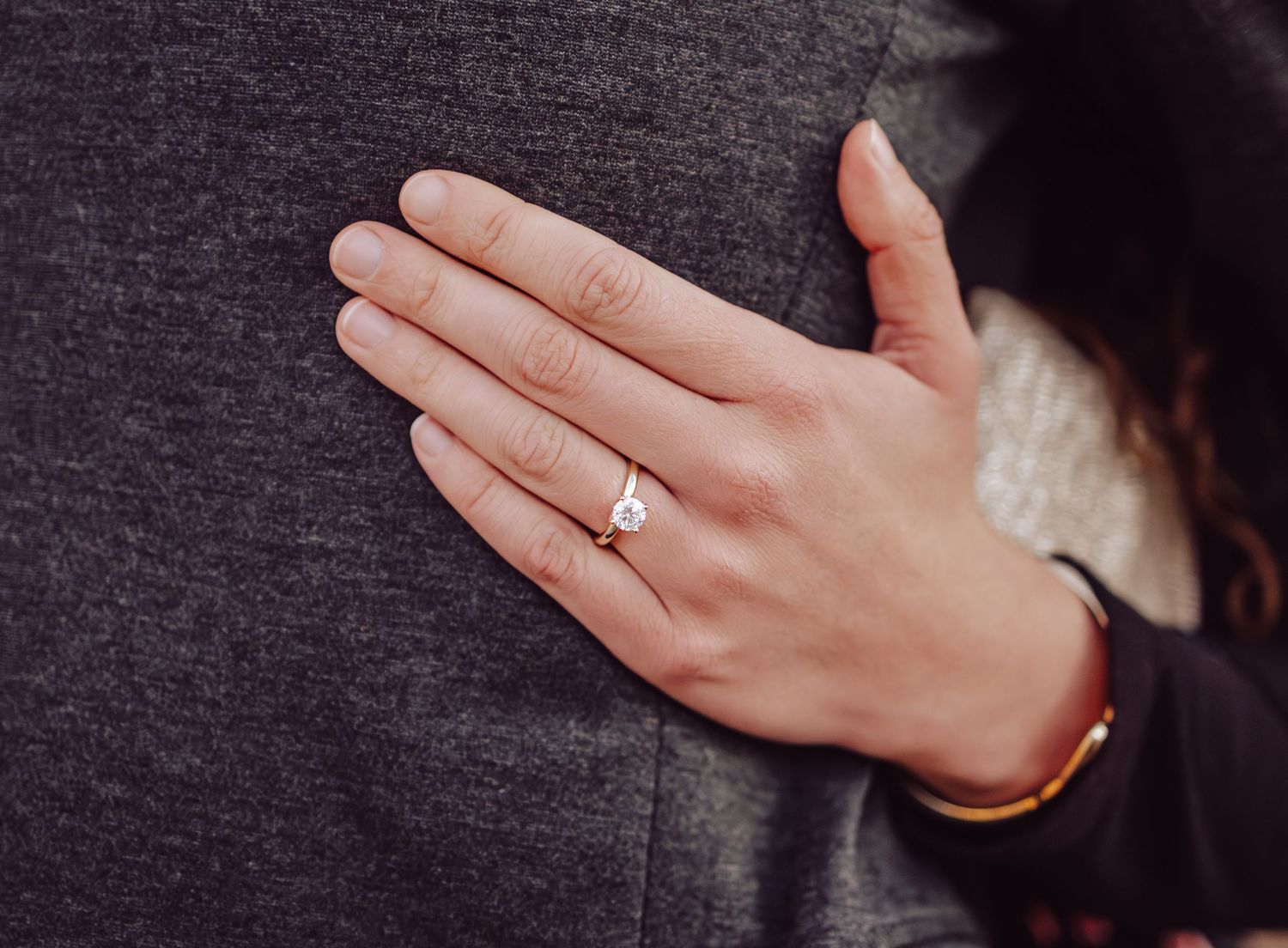 Engagement photos of couple in McKinney TX