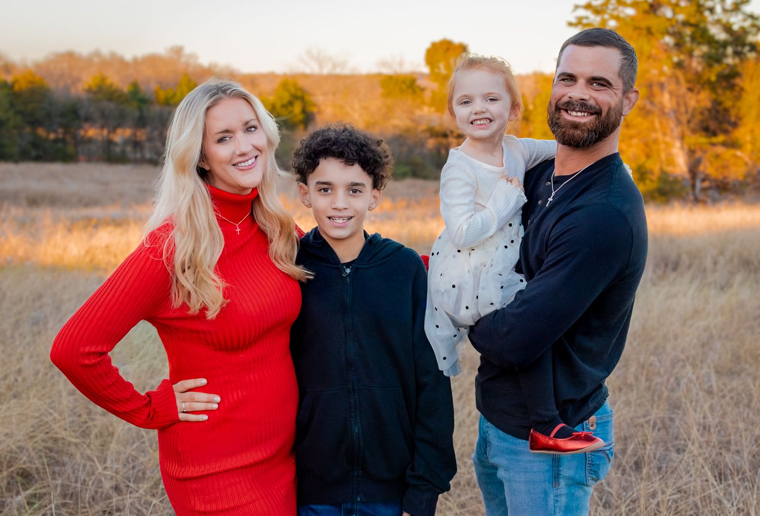Family photos during portrait session in McKinney TX