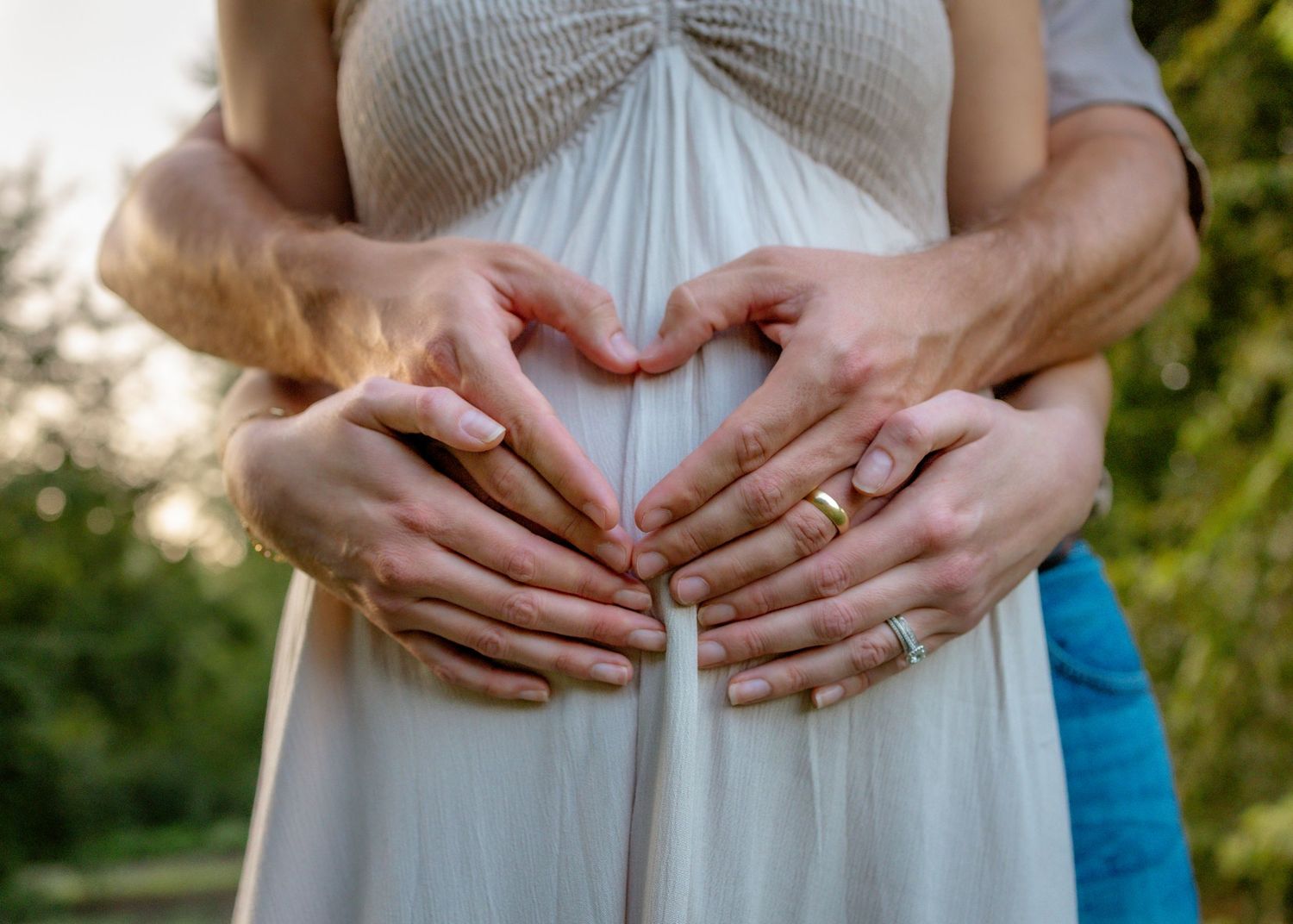 Couple pregnancy announcement session in McKinney TX