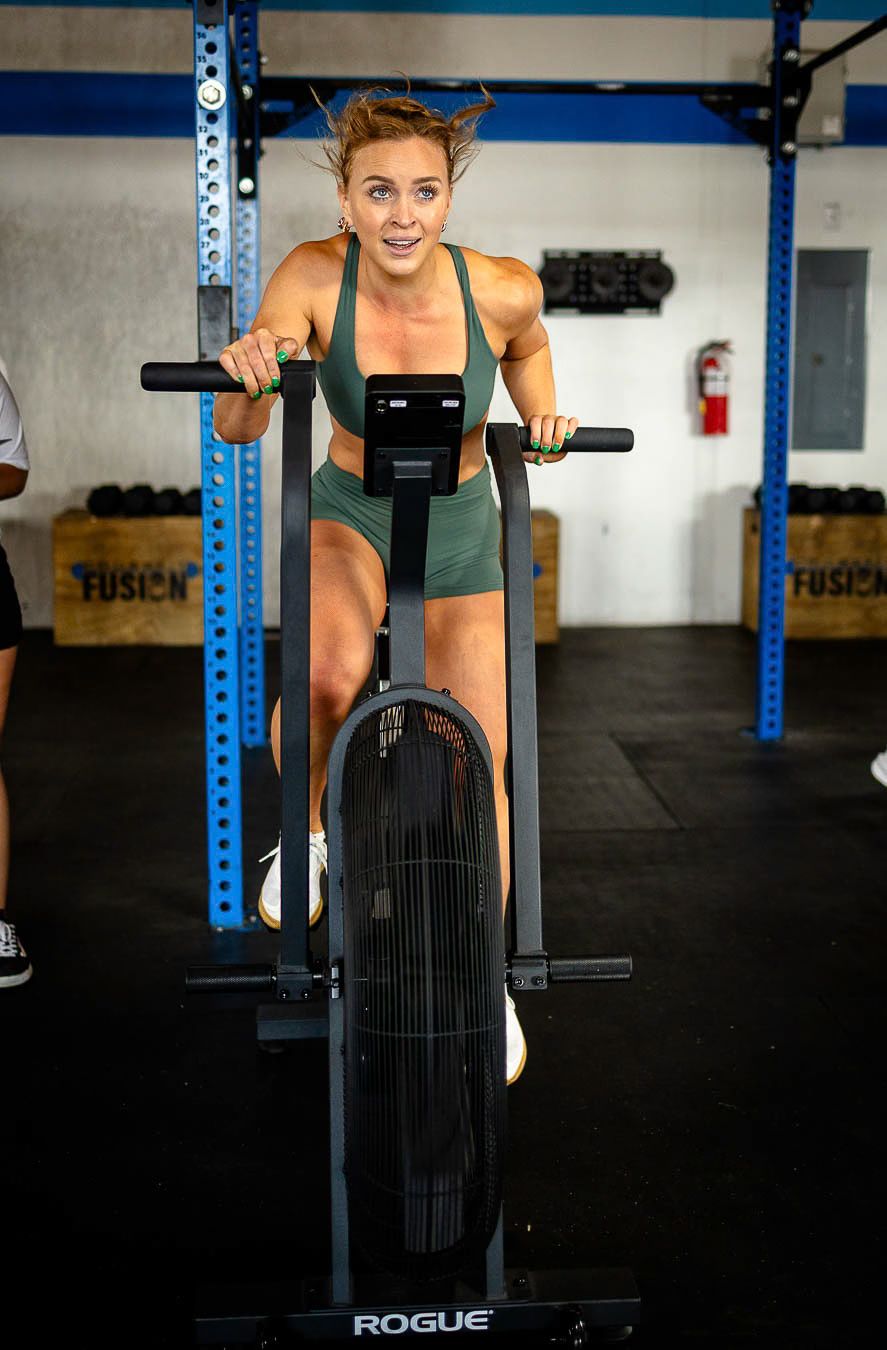 Athlete competing during Fusion Frenzy CrossFit competition in Waxahachie Texas