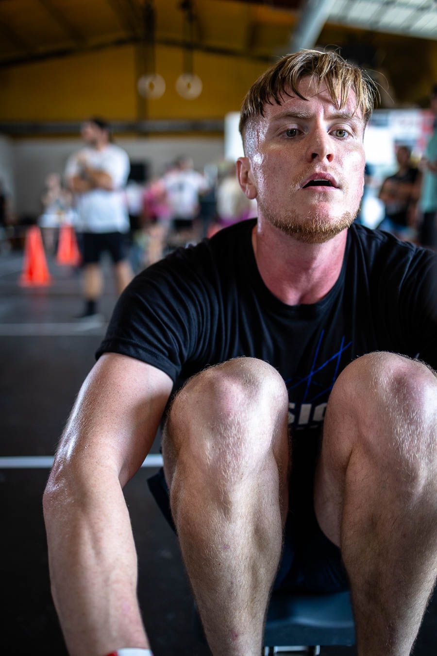 Athlete competing during Fusion Frenzy CrossFit competition in Waxahachie Texas