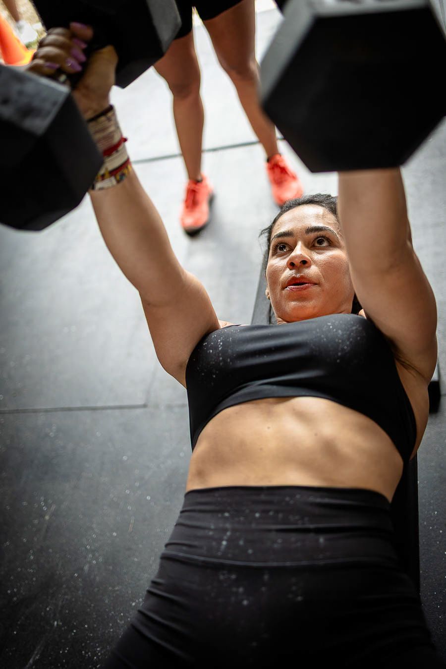 Athlete competing during Fusion Frenzy CrossFit competition in Waxahachie Texas