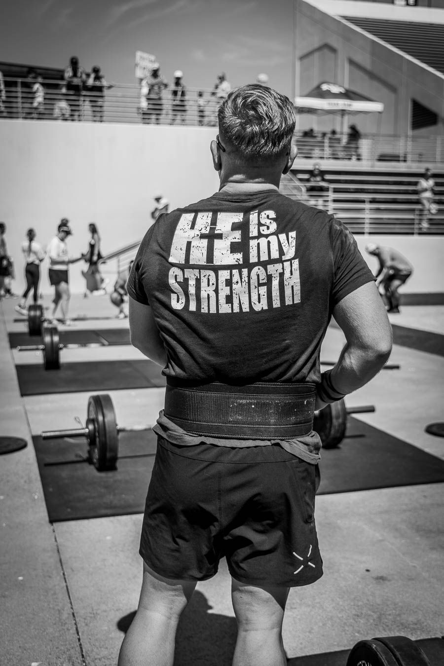 CrossFit athlete competing at Texas Heat competition in Denton Texas