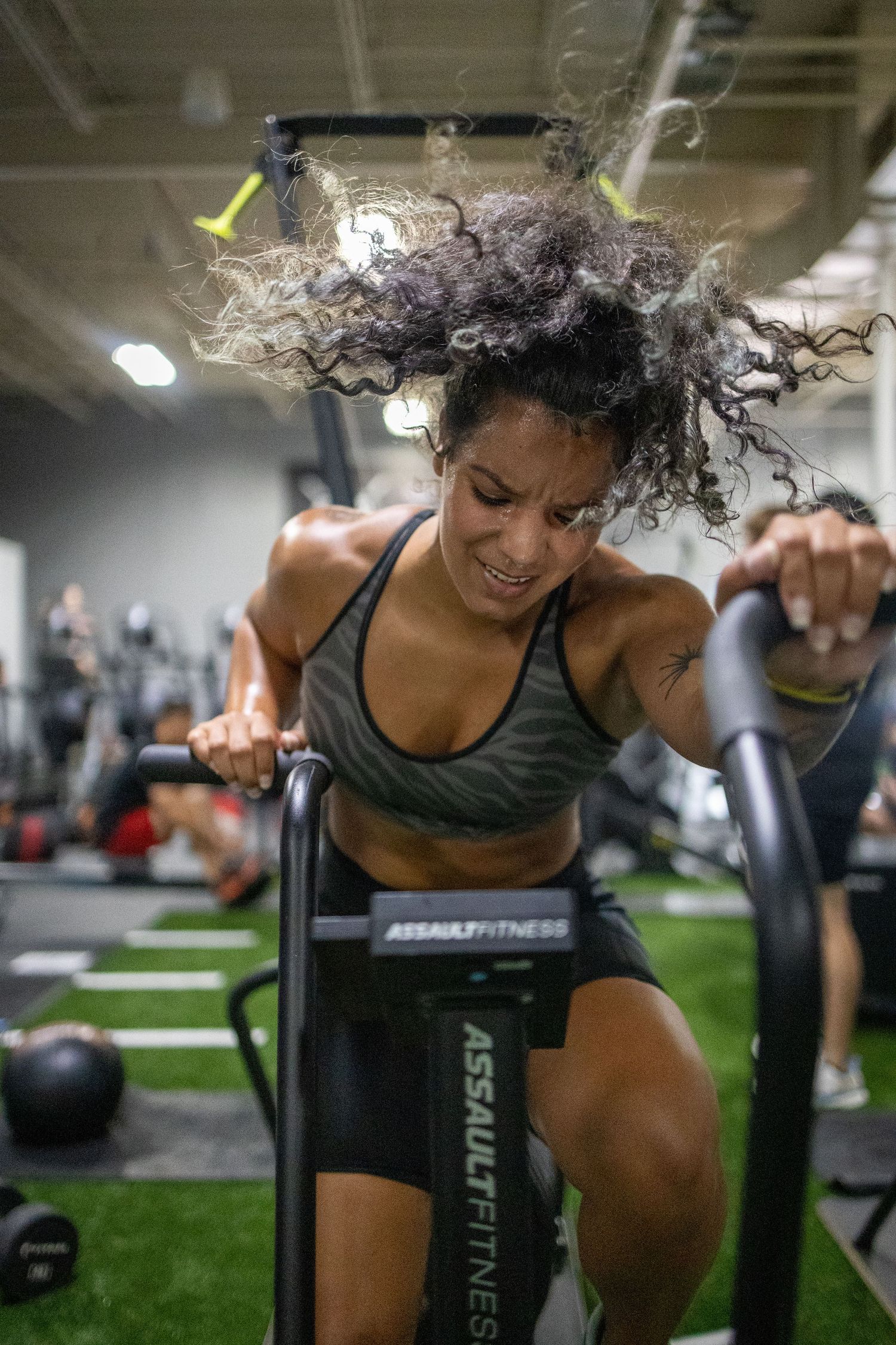 Athlete competing at Spartan DEKA fitness event in Allen Texas