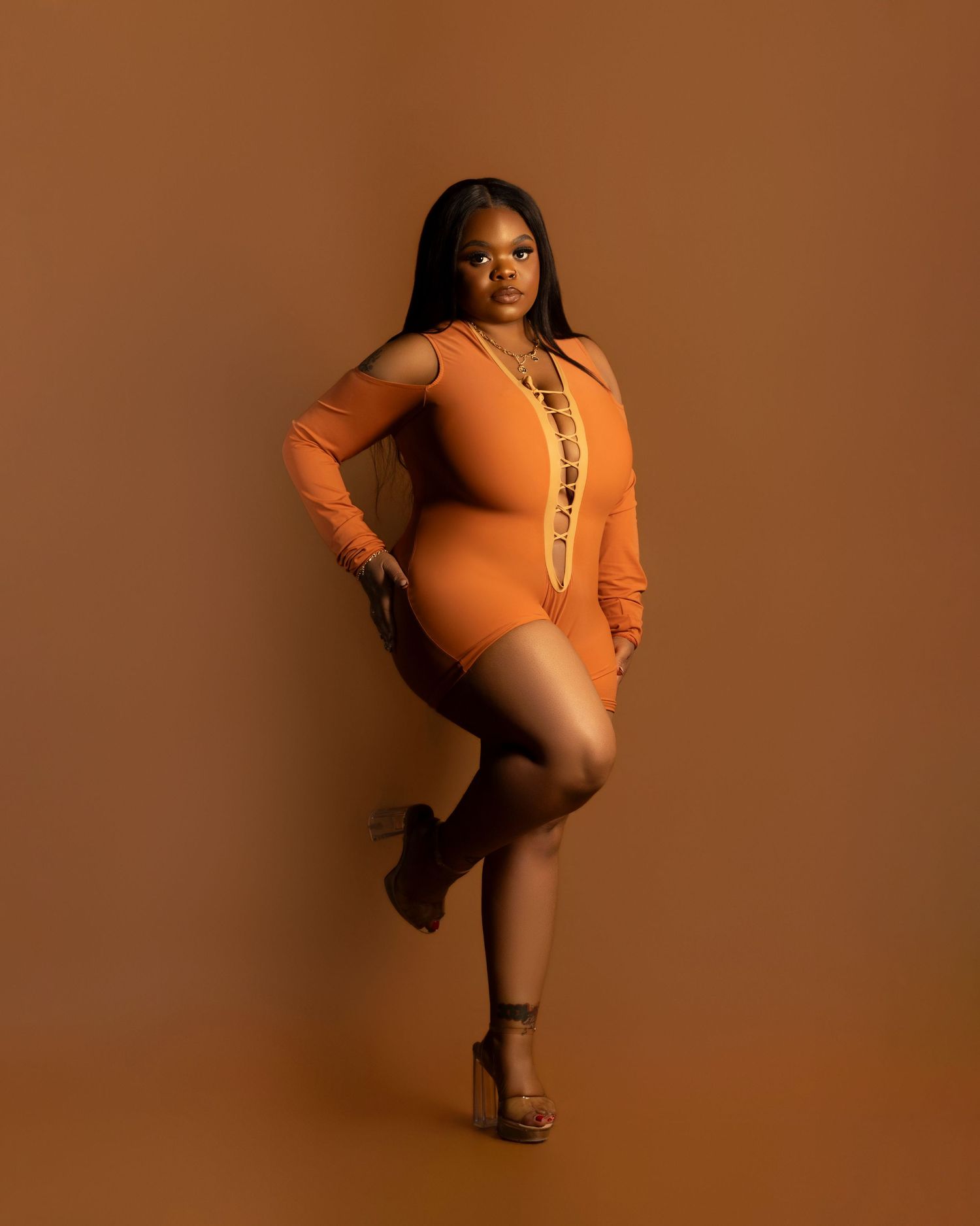 Studio portrait with clean, high-quality lighting by ShotByNachure