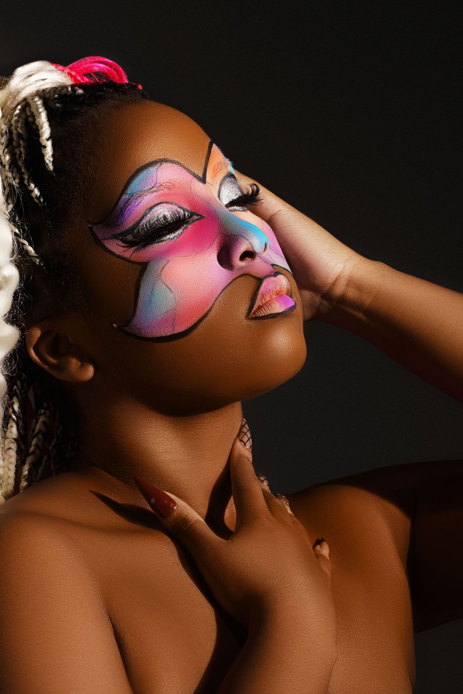 Creative portrait session with polished, high-quality image style