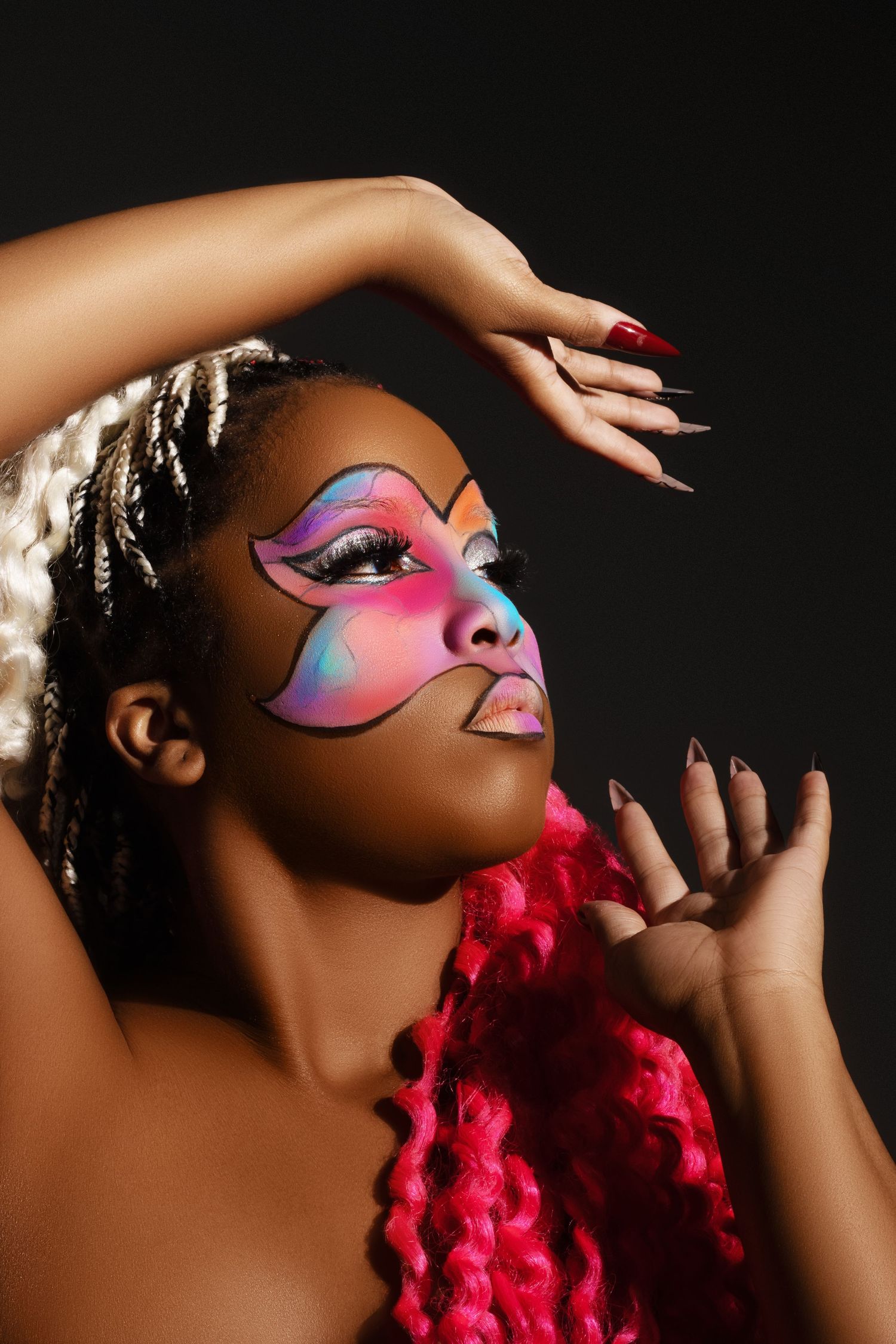 Creative portrait session with polished, high-quality image style