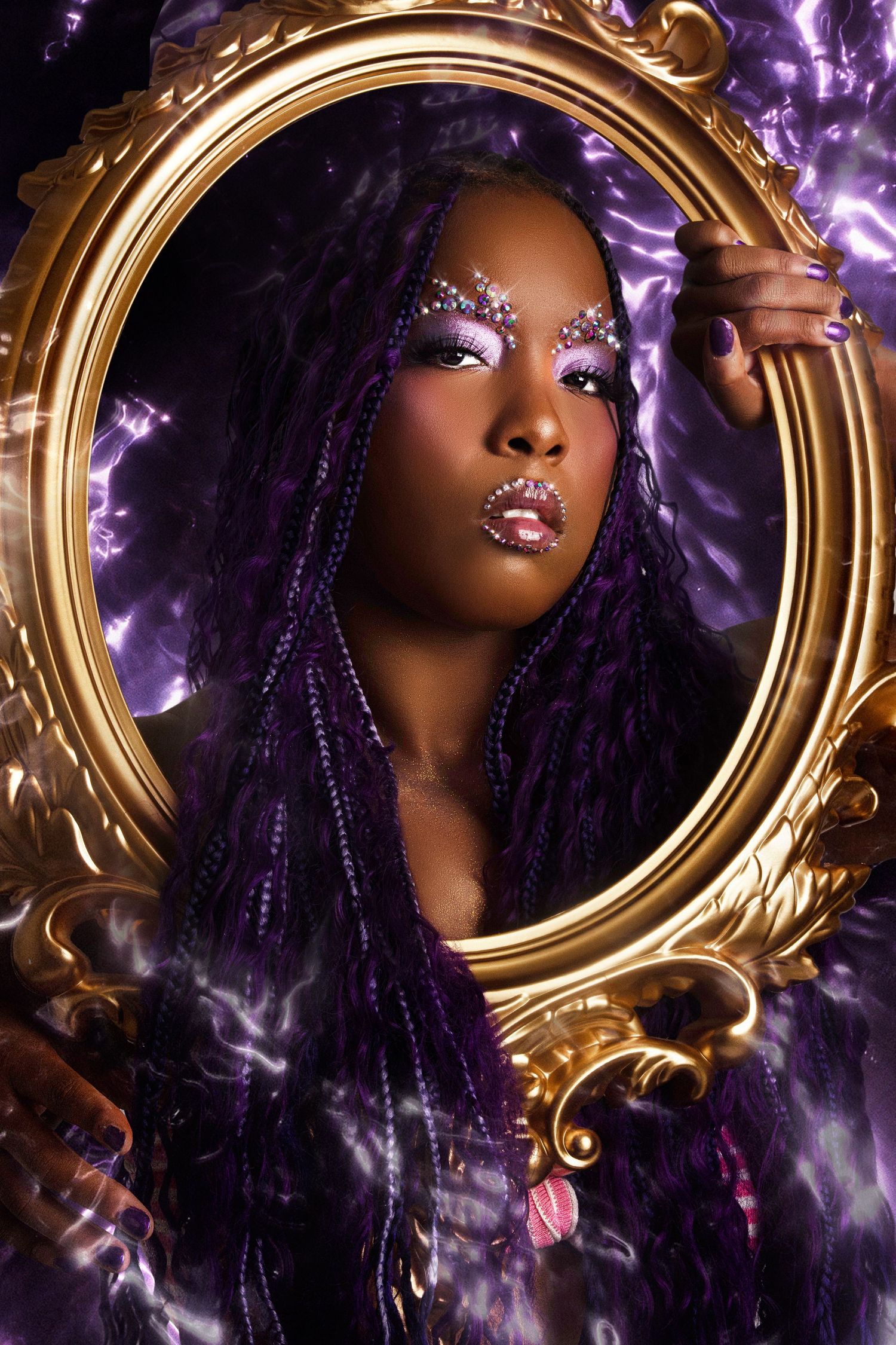 Creative portrait session with polished, high-quality image style