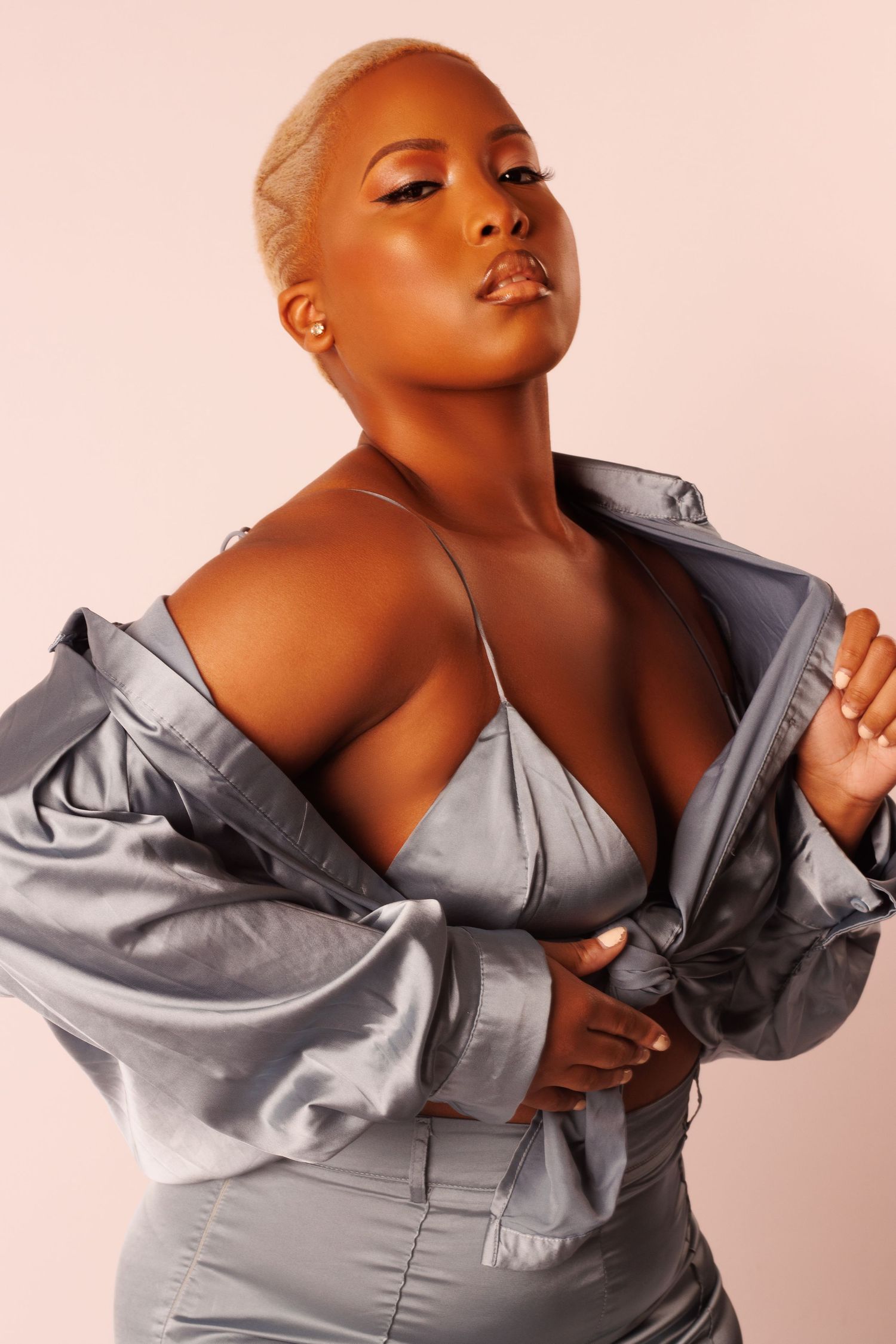 Studio portrait with clean, high-quality lighting by ShotByNachure