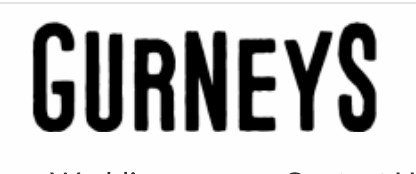 Bold black GURNEYS text logo on white background displayed in a simple capital letter design.