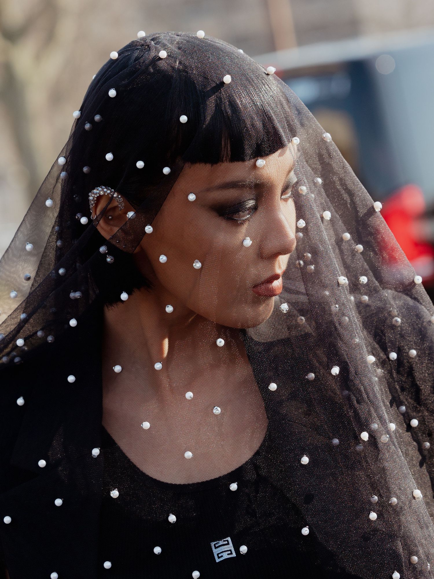 London fashion photographer – editorial street style portrait during PFW, captured by Farheen Shaikh.