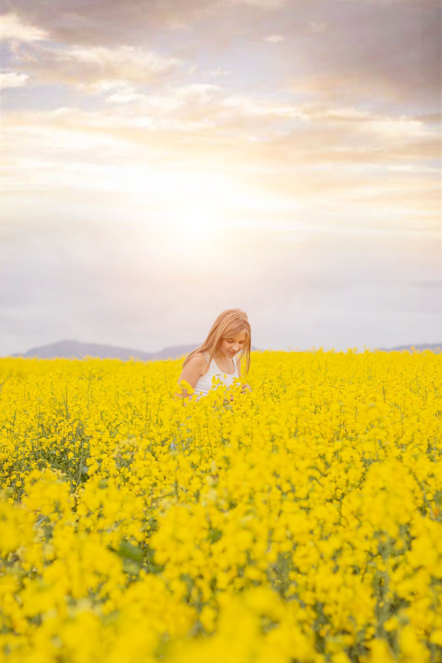Canola Field Candid Portraits lifestyle photography session in Cape Town