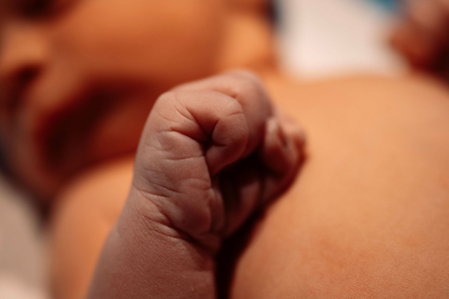 Close up of infant
