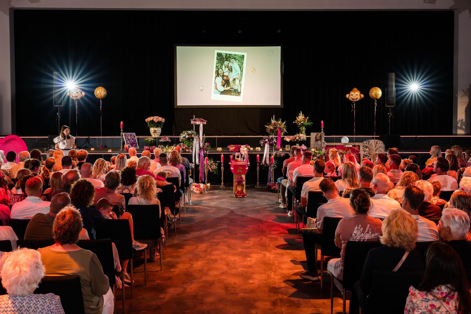 Mama geeft een speech
