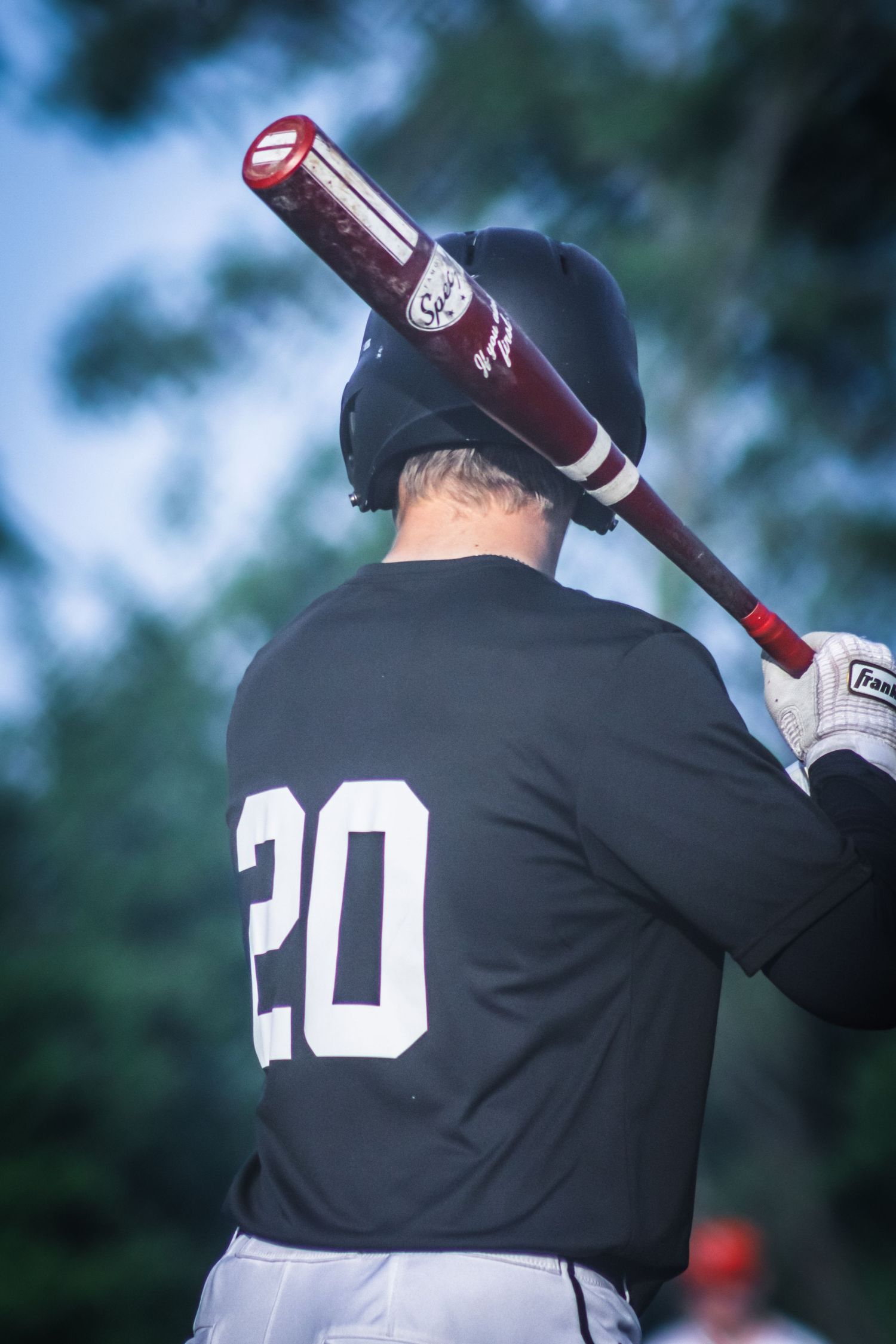 guy playing baseball