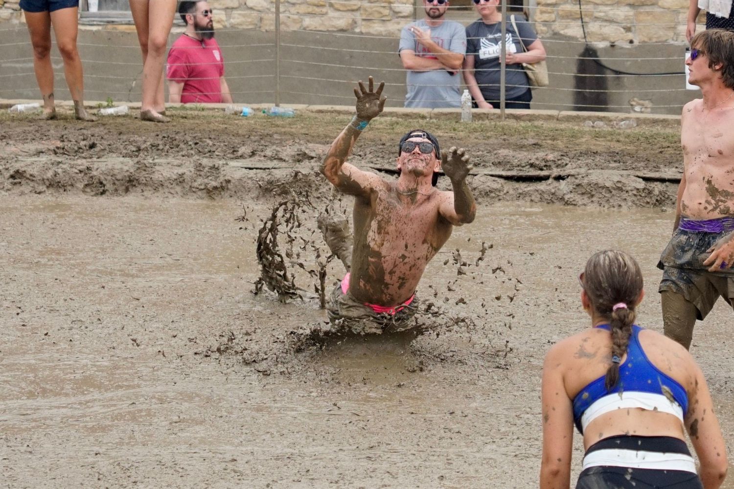 mud volleyball