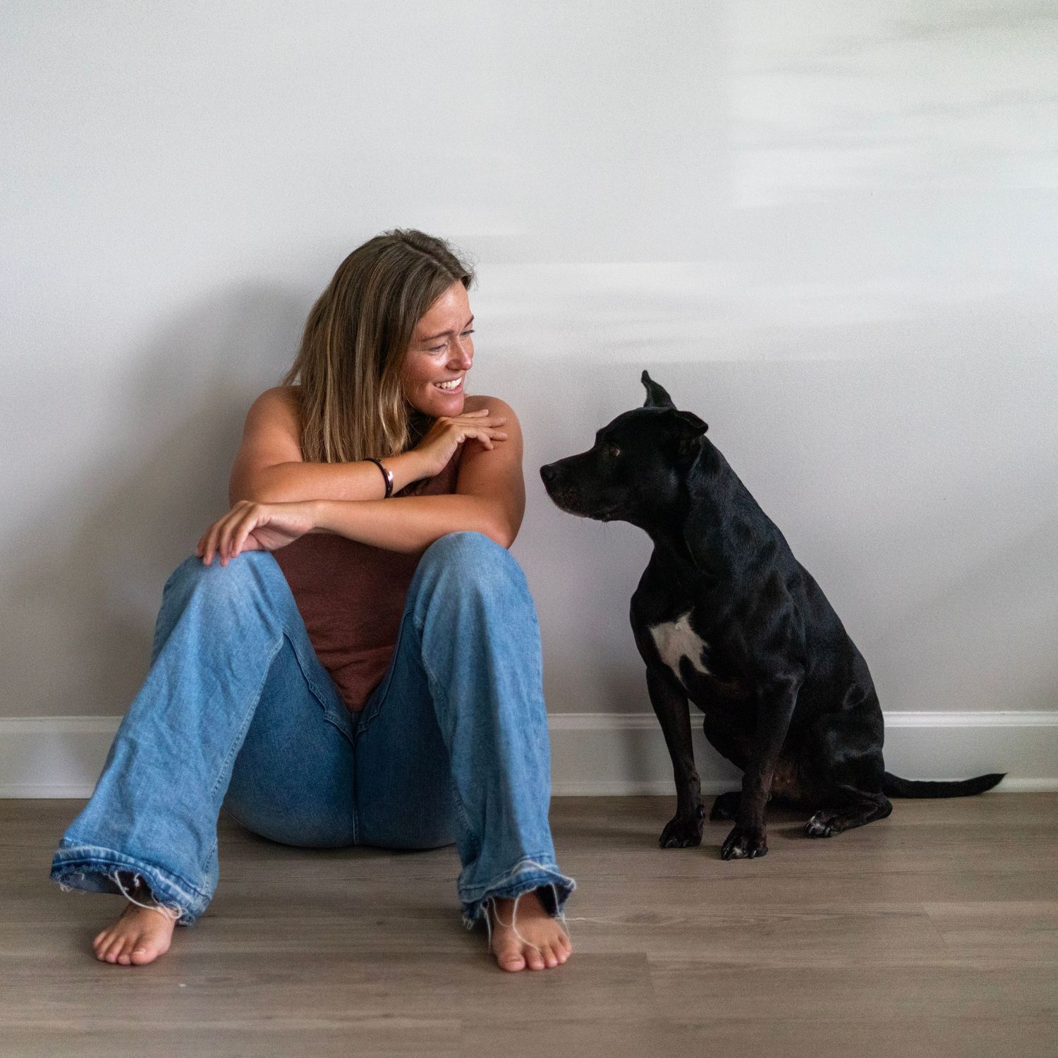 dog and human