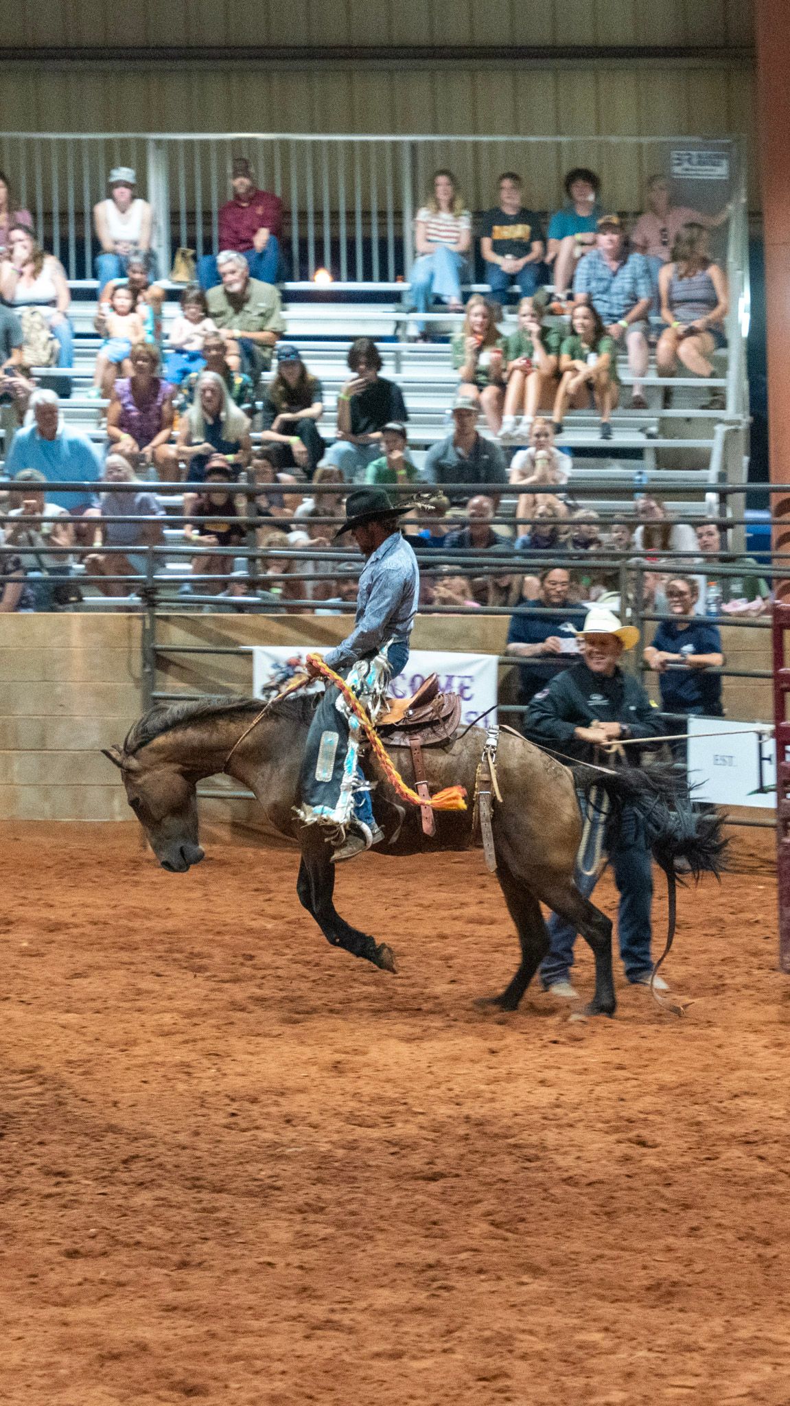 Bronc riding