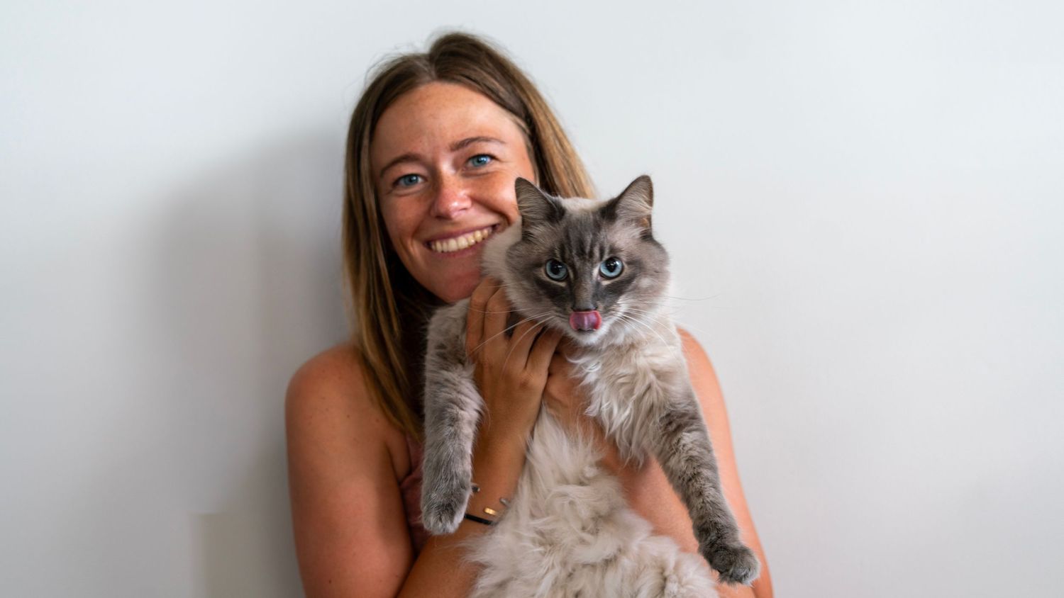 cat and human