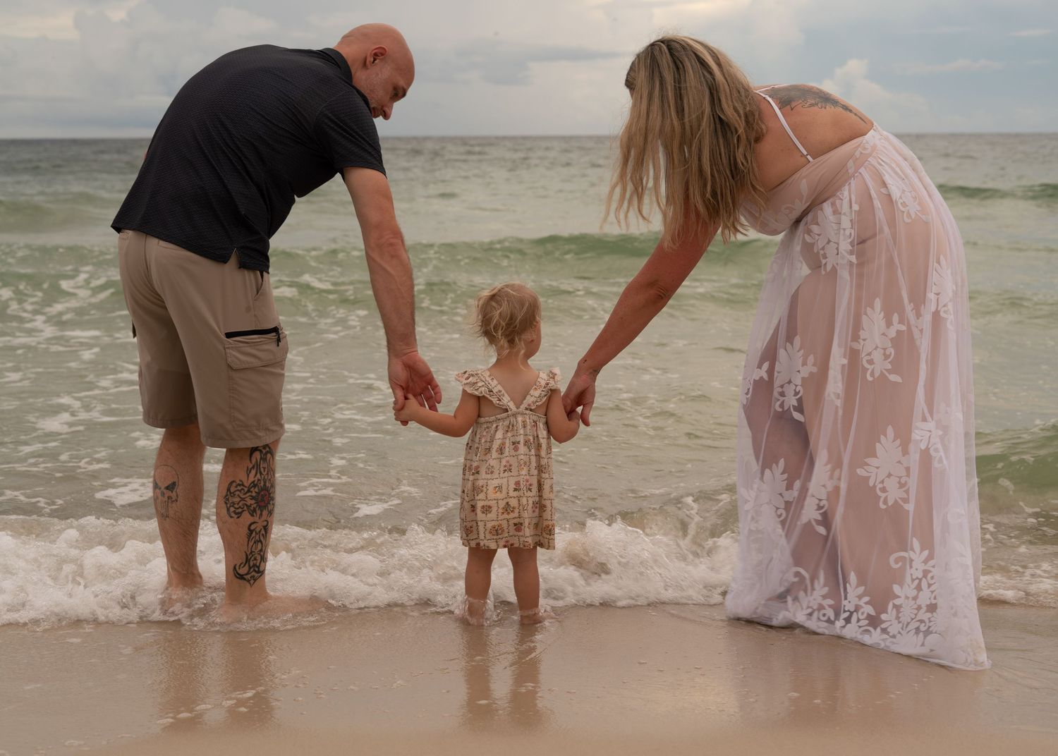 Family beach portraits photographed by Lens of Valerie in Gulf Shores Alabama