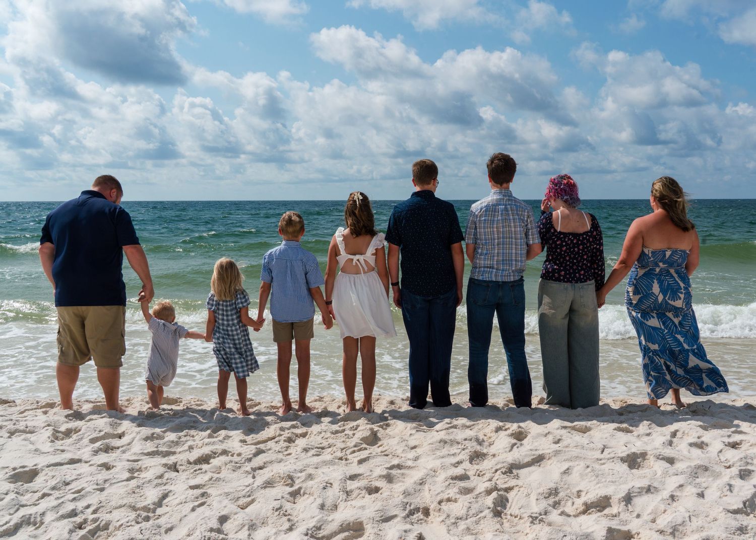 Family beach portraits photographed by Lens of Valerie in Gulf Shores Alabama