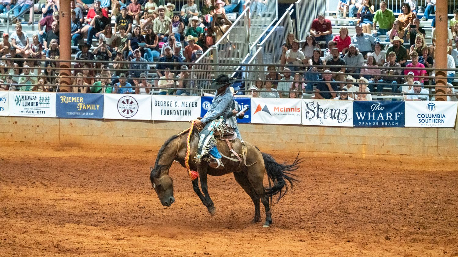 Bronc riding
