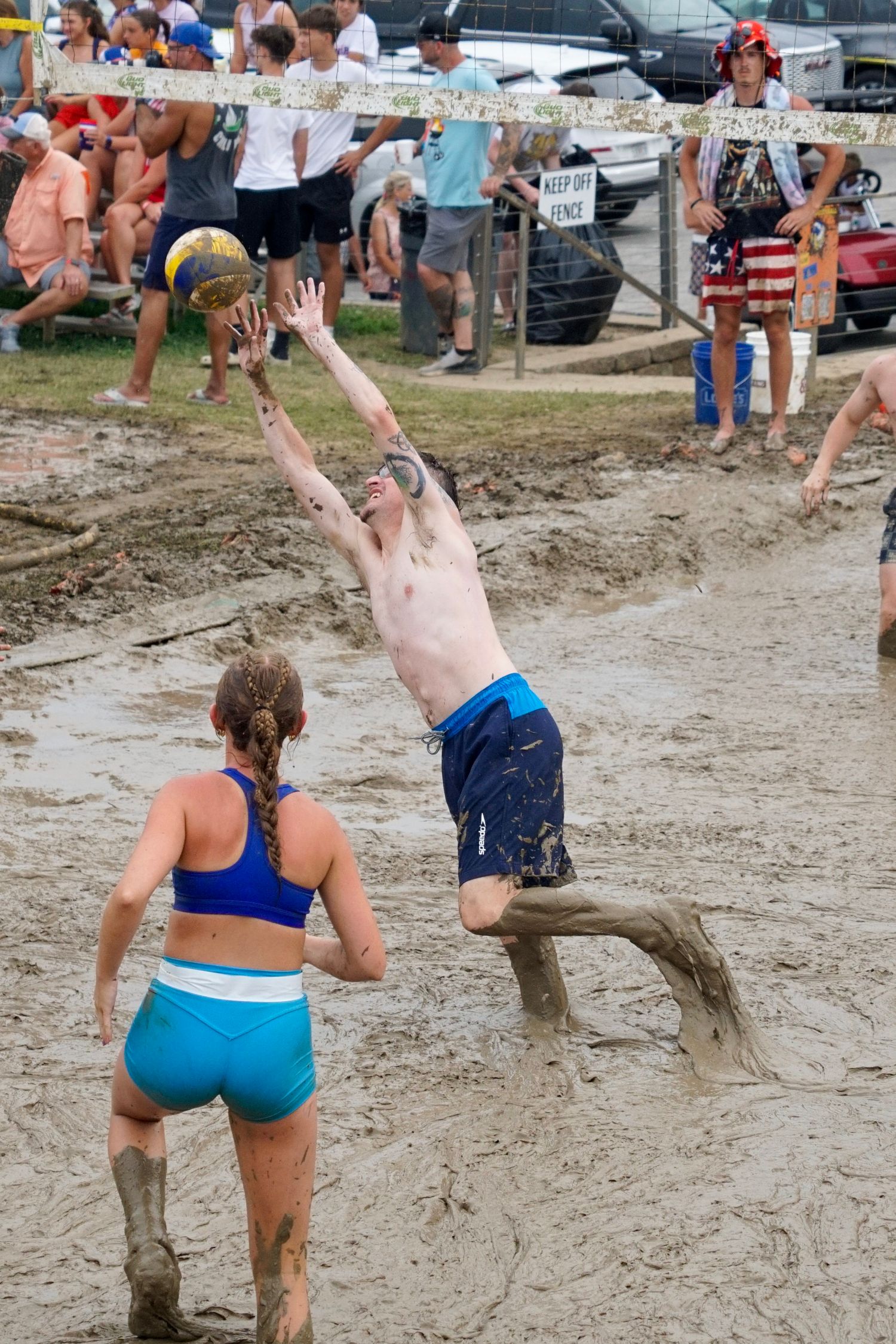 mud volleyball