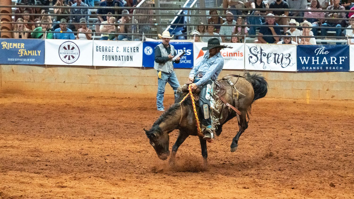 Bronc riding