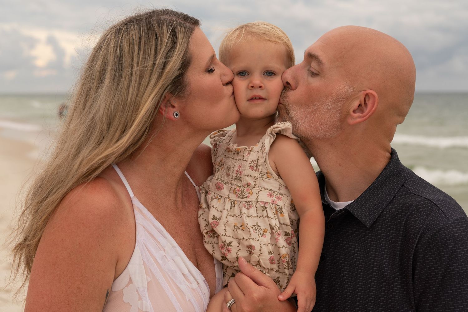 Family beach portraits photographed by Lens of Valerie in Gulf Shores Alabama