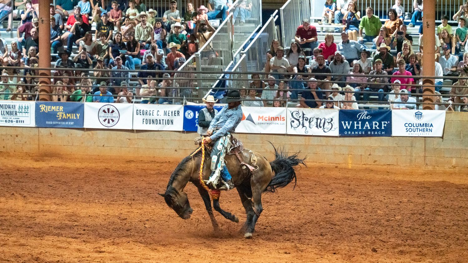 Bronc riding