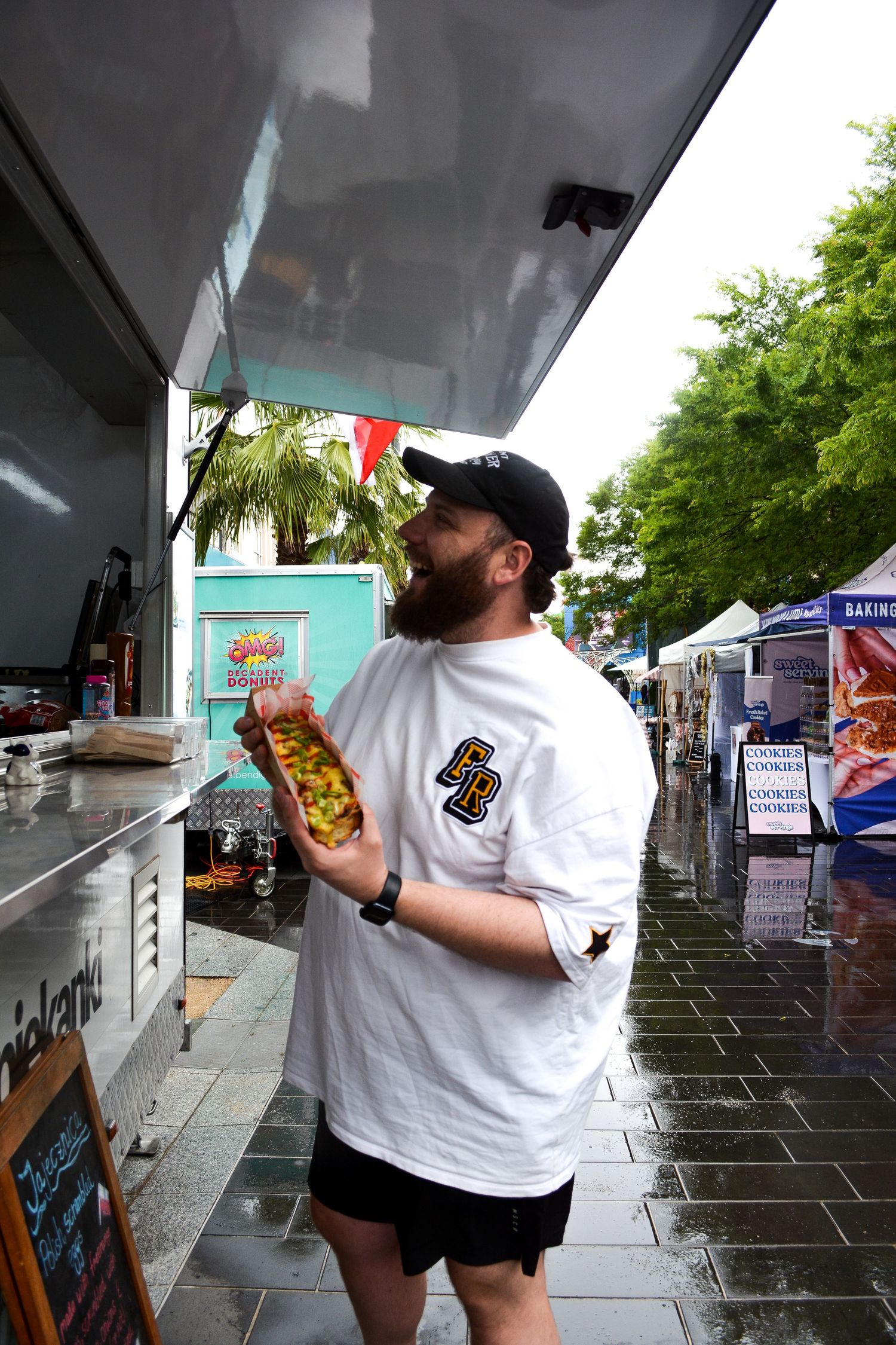 Papaspierogi at the Moonlight Market Bendigo.