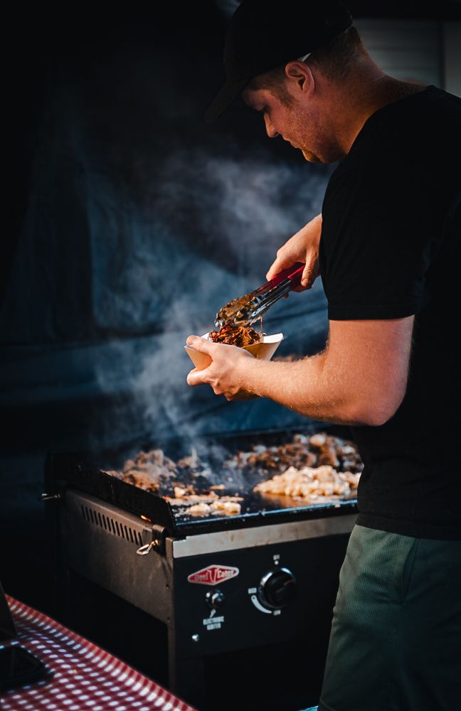 Timmos Slow Cooked Co at the Moonlight Market, Bendigo.