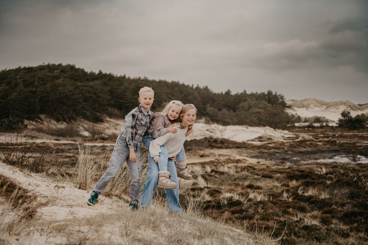 portret broer en zus