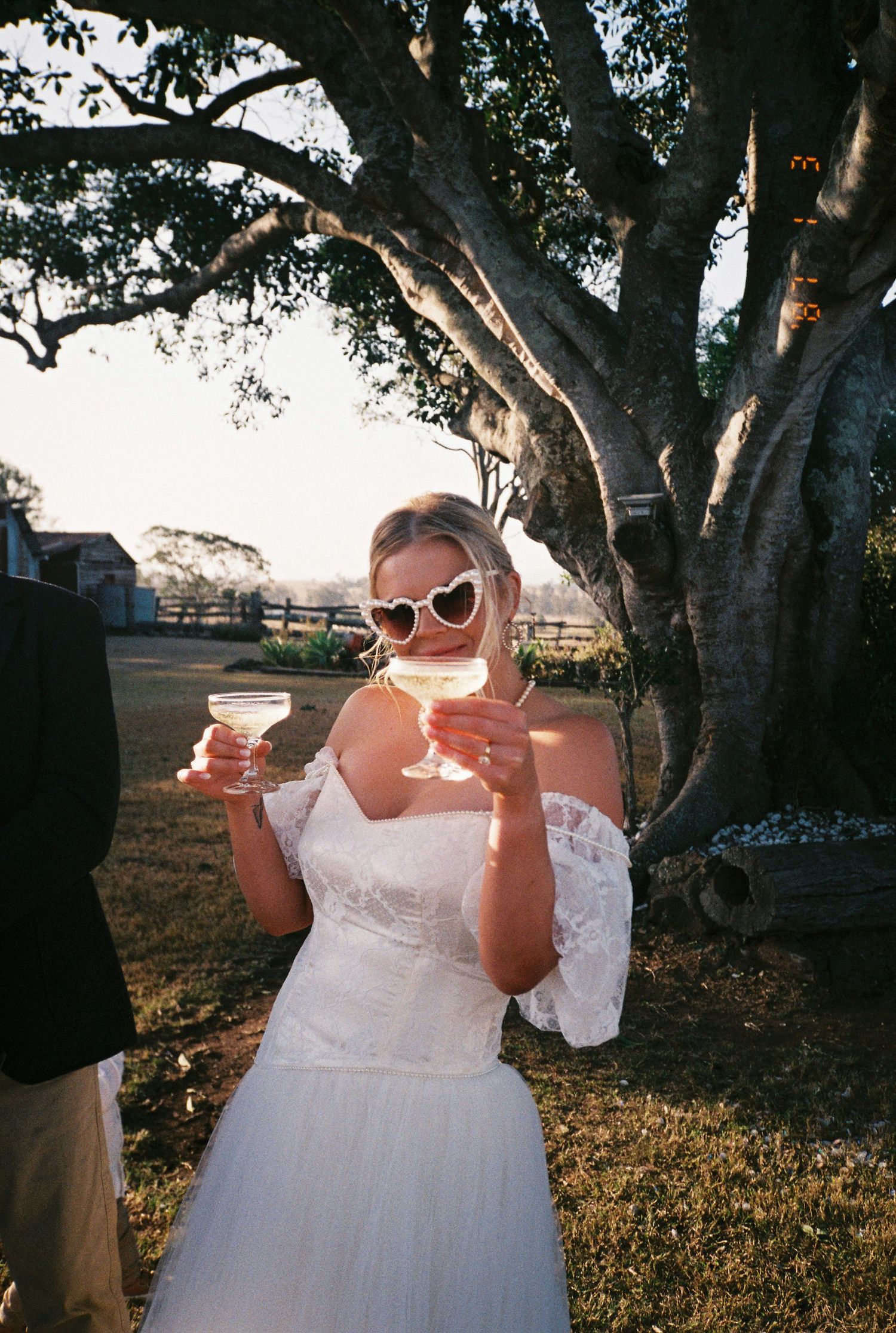 35mm film photography at a wedding
