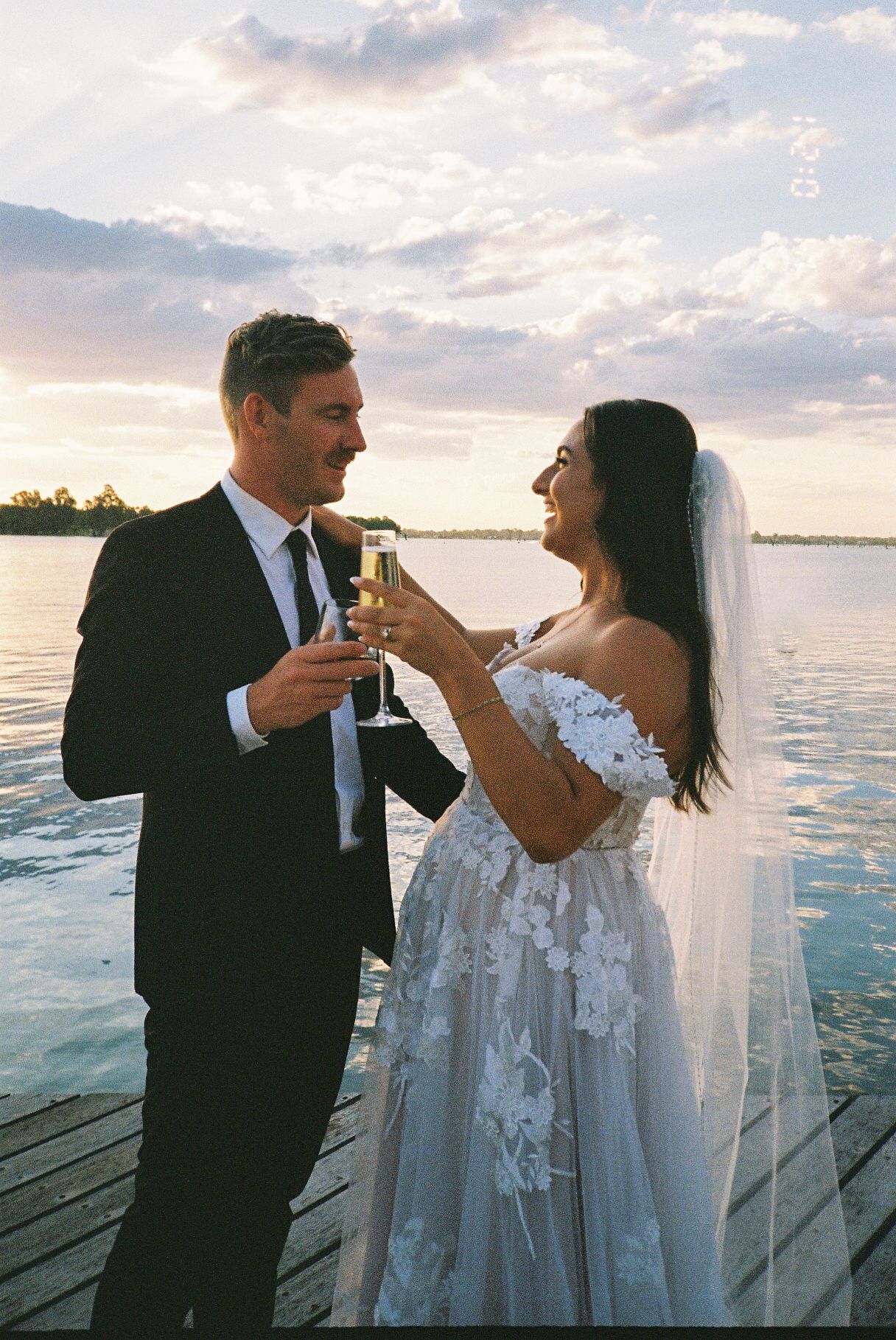 35mm film sunset photo by Darwin wedding photographer – Weddings by Shiv