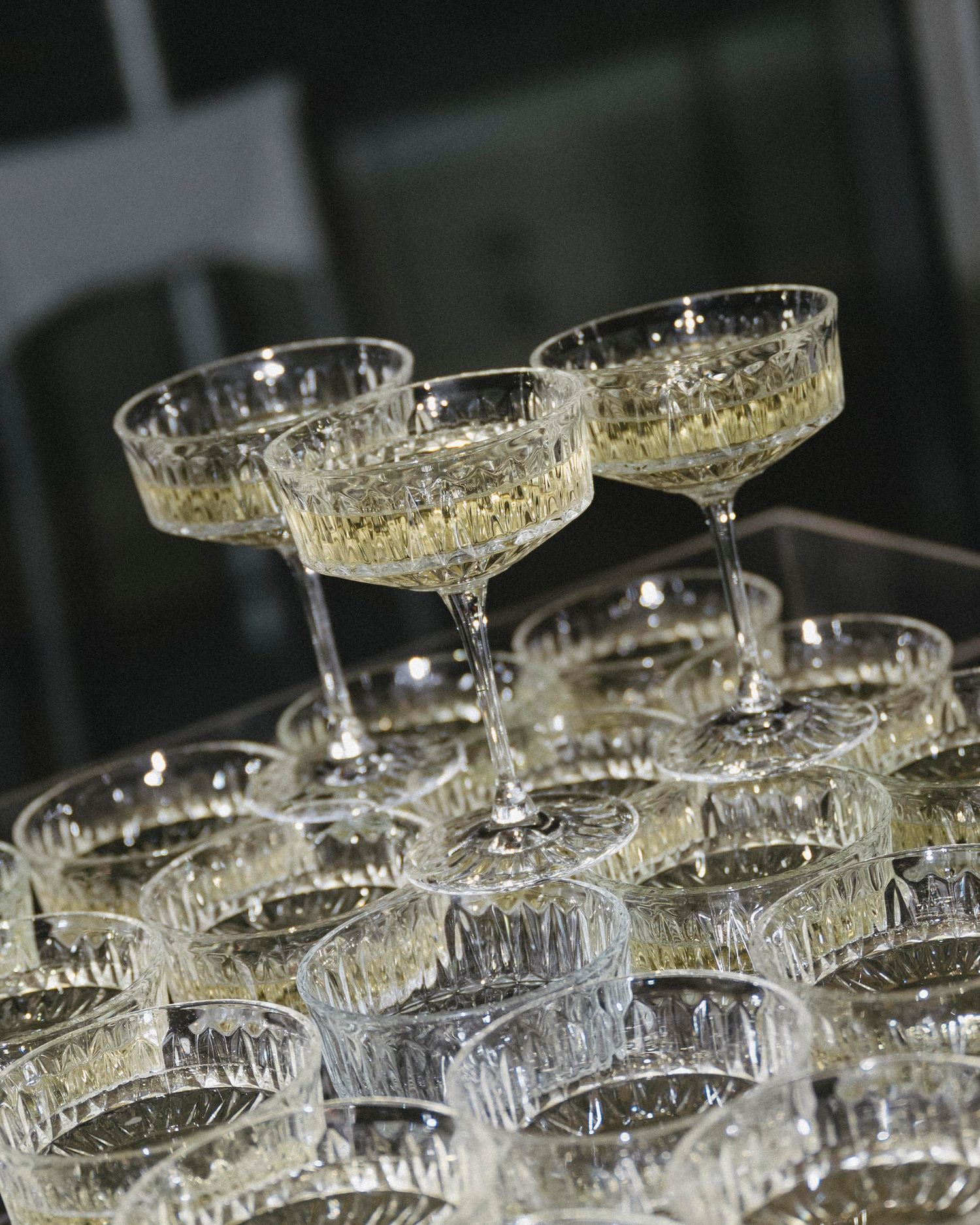 champagne tower photo by Darwin wedding photographer – Weddings by Shiv