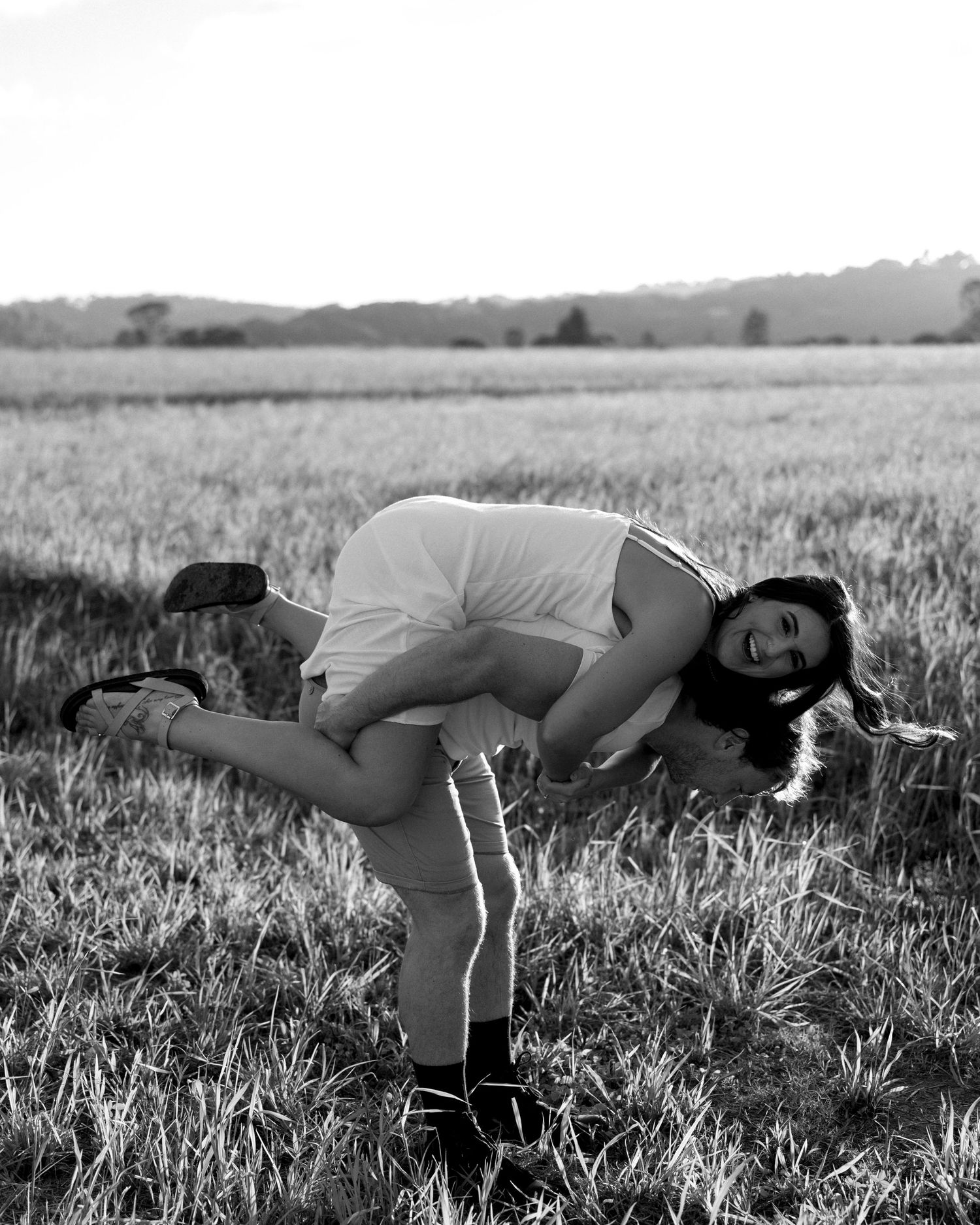 candid engagement portrait by Darwin wedding photographer – Weddings by Shiv