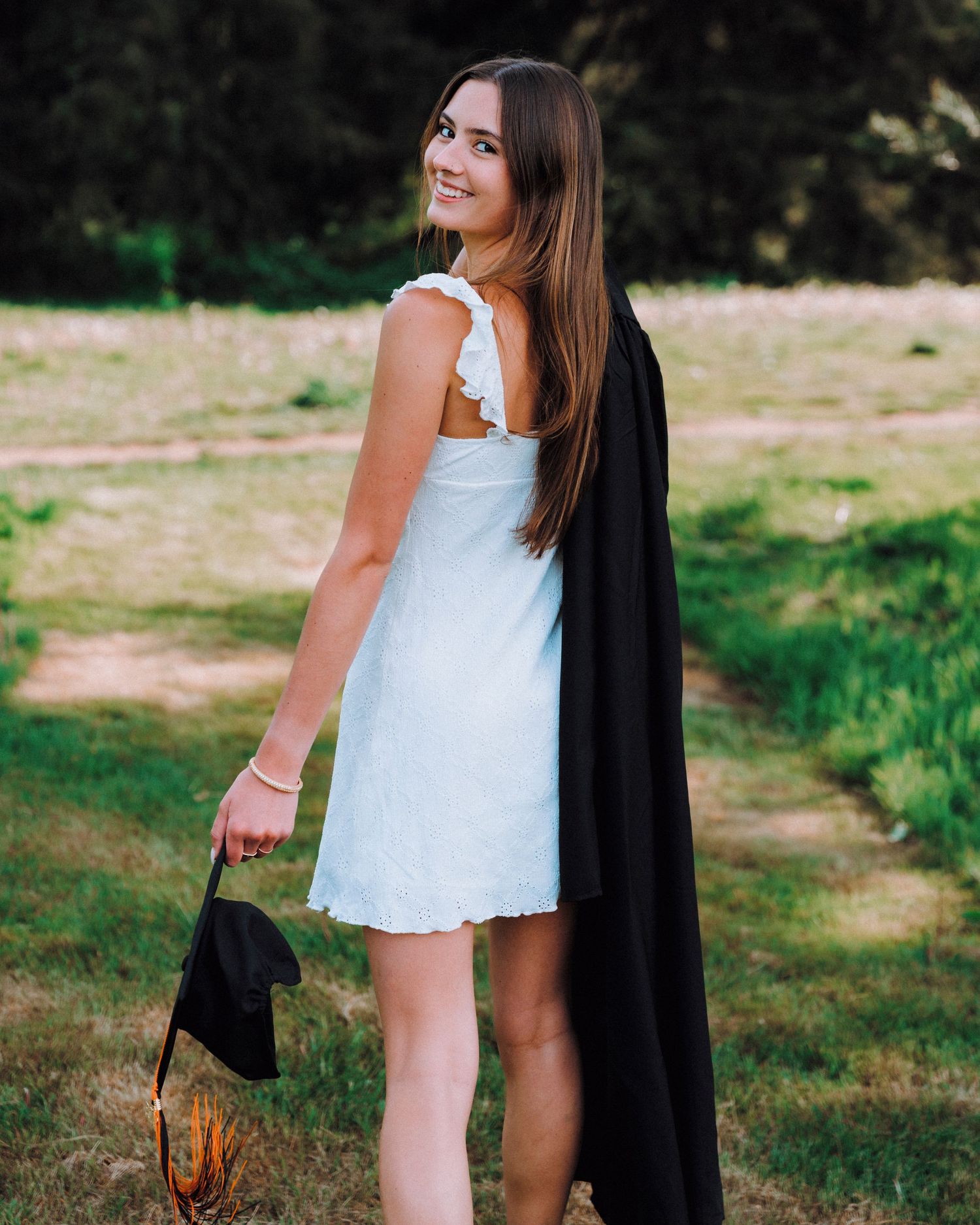 Cap & Gown Portrait, graduating senior