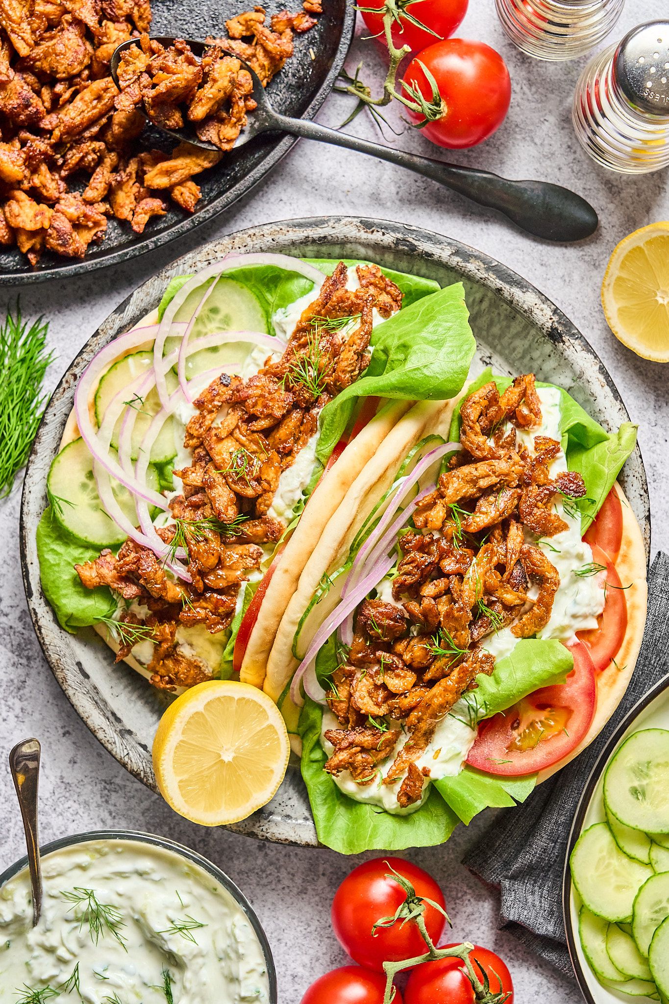 Natural light photo capturing the details of a colorful prepared dish